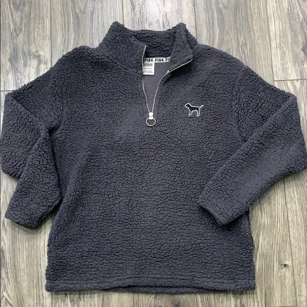 PINK Quarter Zip Sherpa